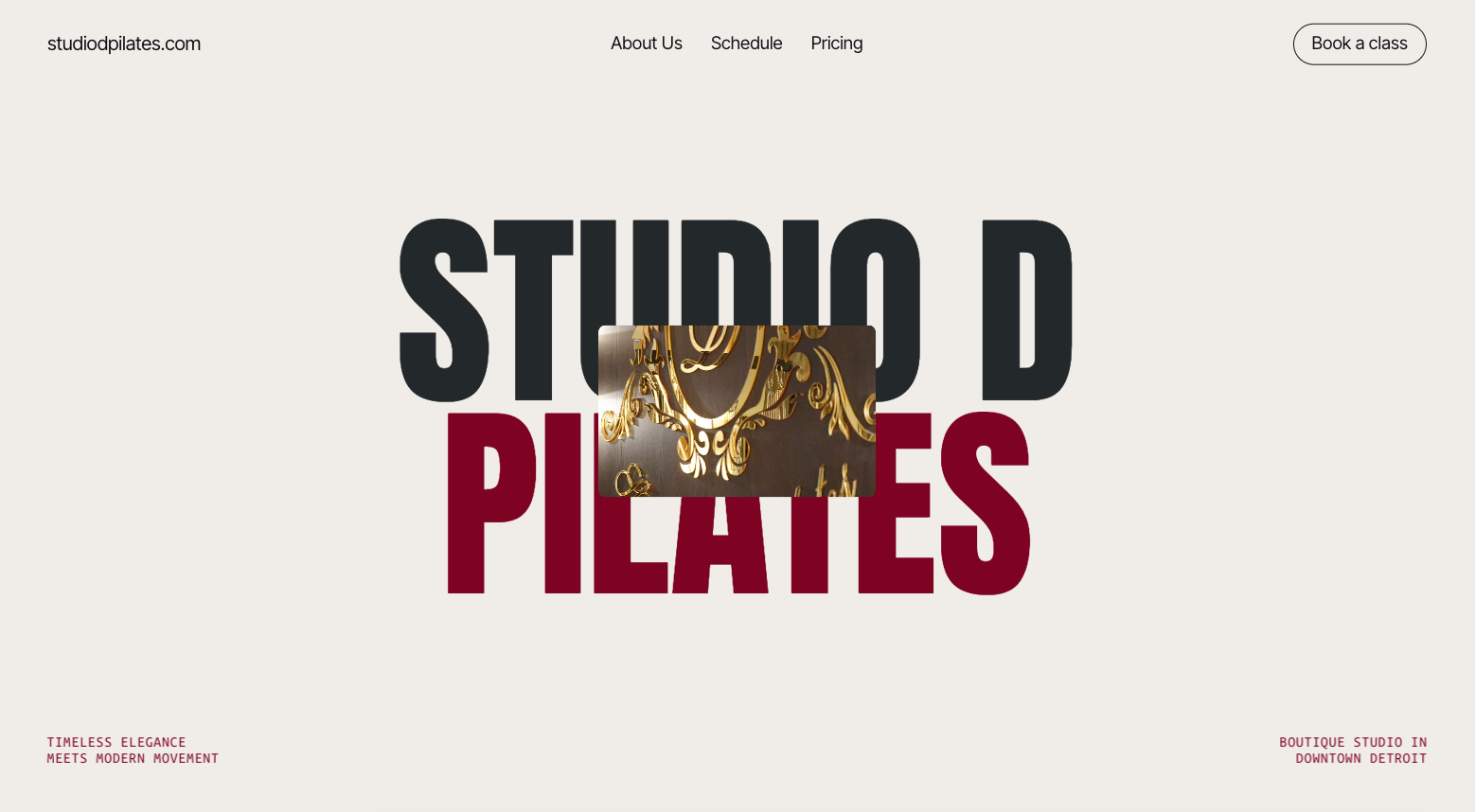 Studio D Pilates website