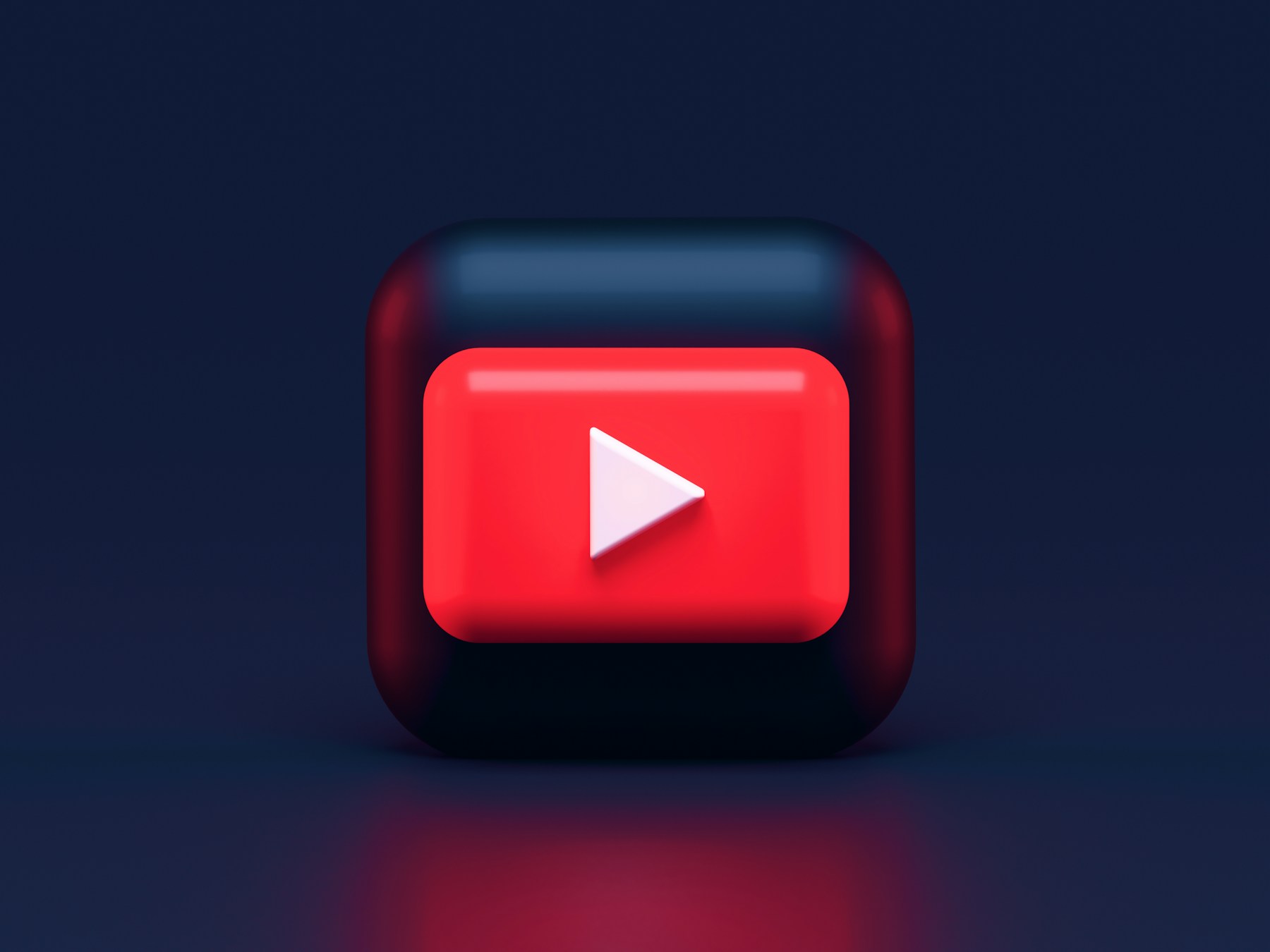 red and white Youtube logo illustration